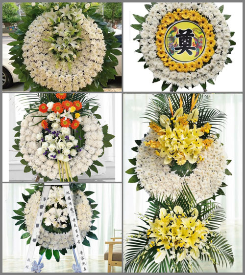 四川成都龙泉驿区大面街道好日子社区花圈速递